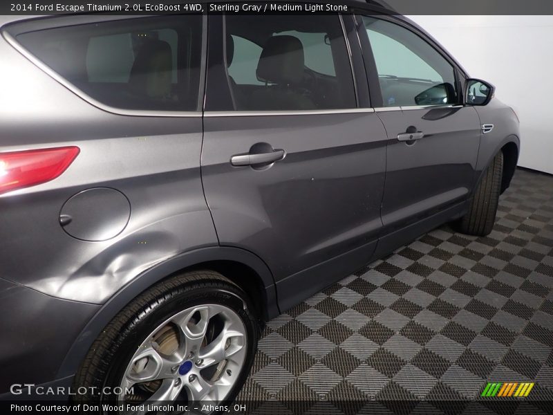 Sterling Gray / Medium Light Stone 2014 Ford Escape Titanium 2.0L EcoBoost 4WD