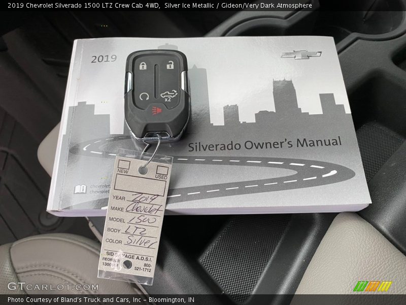Silver Ice Metallic / Gideon/Very Dark Atmosphere 2019 Chevrolet Silverado 1500 LTZ Crew Cab 4WD