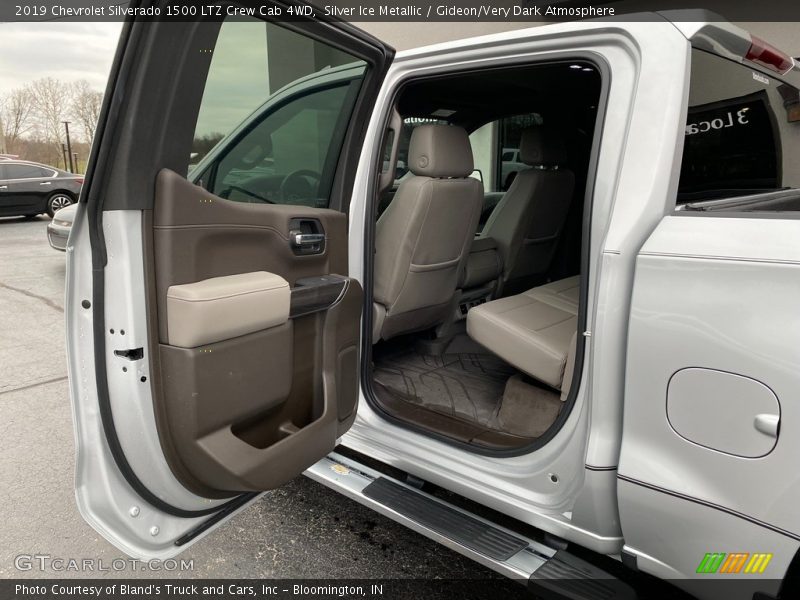 Silver Ice Metallic / Gideon/Very Dark Atmosphere 2019 Chevrolet Silverado 1500 LTZ Crew Cab 4WD