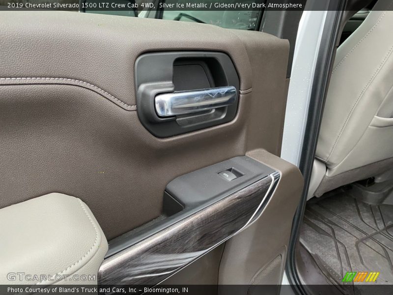 Silver Ice Metallic / Gideon/Very Dark Atmosphere 2019 Chevrolet Silverado 1500 LTZ Crew Cab 4WD