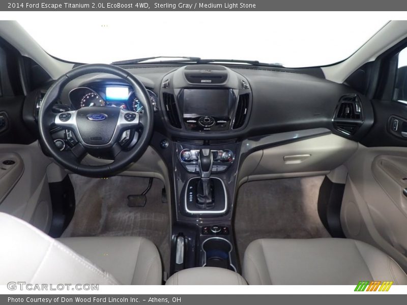 Sterling Gray / Medium Light Stone 2014 Ford Escape Titanium 2.0L EcoBoost 4WD