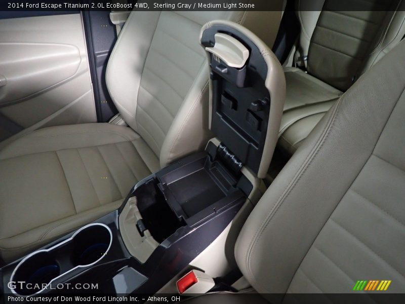 Sterling Gray / Medium Light Stone 2014 Ford Escape Titanium 2.0L EcoBoost 4WD