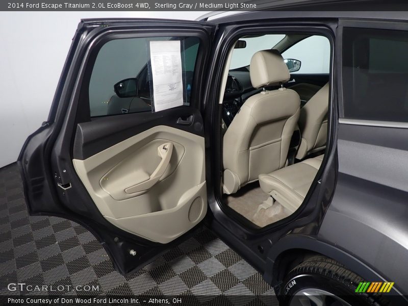 Sterling Gray / Medium Light Stone 2014 Ford Escape Titanium 2.0L EcoBoost 4WD