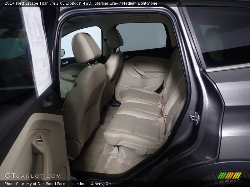 Sterling Gray / Medium Light Stone 2014 Ford Escape Titanium 2.0L EcoBoost 4WD