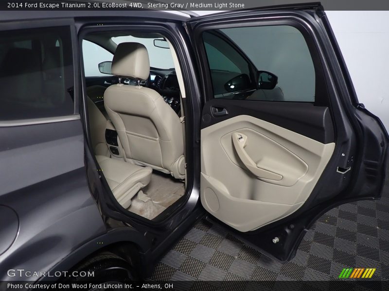 Sterling Gray / Medium Light Stone 2014 Ford Escape Titanium 2.0L EcoBoost 4WD