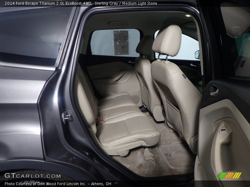 Sterling Gray / Medium Light Stone 2014 Ford Escape Titanium 2.0L EcoBoost 4WD
