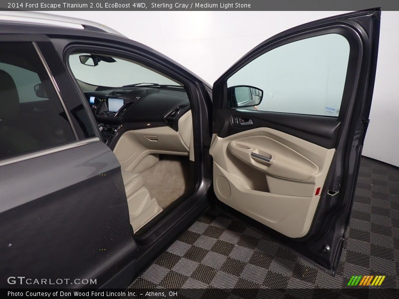 Sterling Gray / Medium Light Stone 2014 Ford Escape Titanium 2.0L EcoBoost 4WD