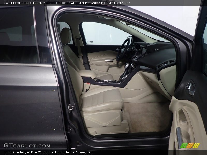 Sterling Gray / Medium Light Stone 2014 Ford Escape Titanium 2.0L EcoBoost 4WD