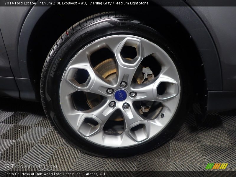 Sterling Gray / Medium Light Stone 2014 Ford Escape Titanium 2.0L EcoBoost 4WD