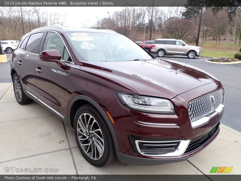 Burgundy Velvet / Ebony 2019 Lincoln Nautilus Reserve AWD