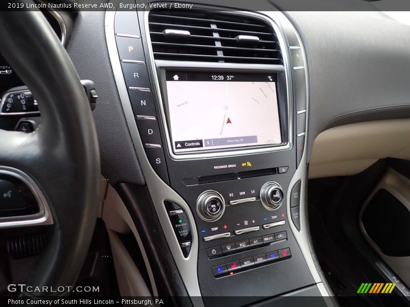 Burgundy Velvet / Ebony 2019 Lincoln Nautilus Reserve AWD