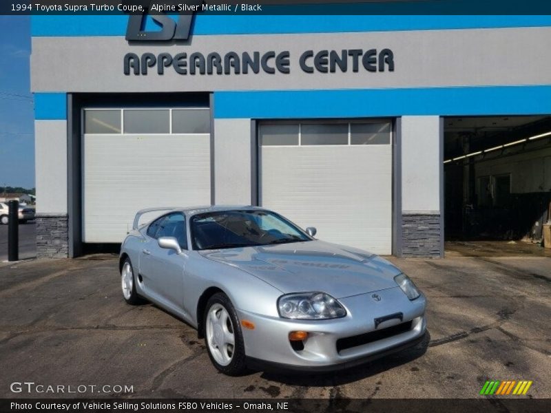 Alpine Silver Metallic / Black 1994 Toyota Supra Turbo Coupe