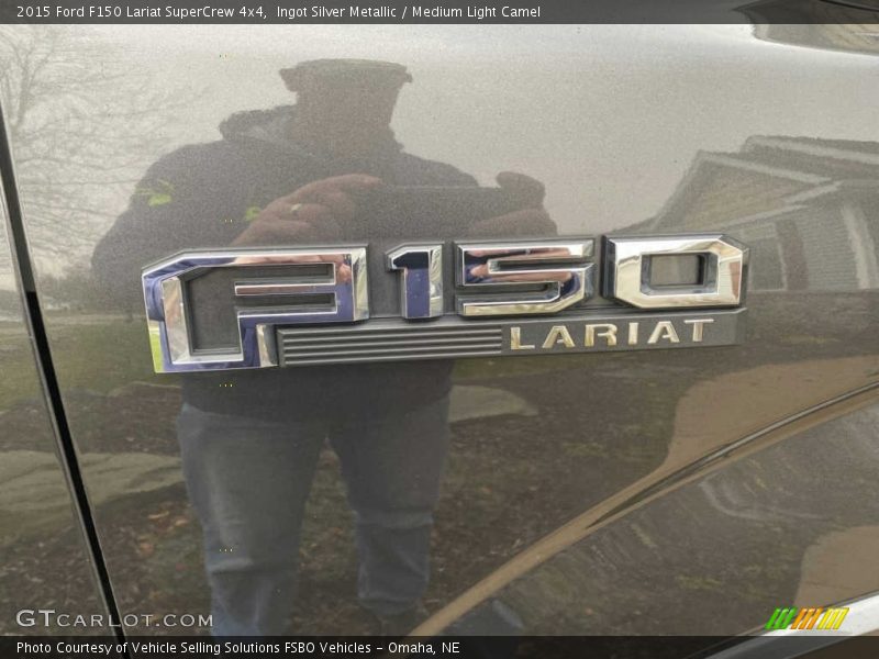 Ingot Silver Metallic / Medium Light Camel 2015 Ford F150 Lariat SuperCrew 4x4
