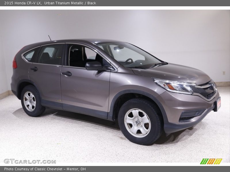 Urban Titanium Metallic / Black 2015 Honda CR-V LX