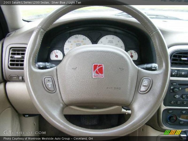 Silver Blue / Light Tan 2003 Saturn L Series L200 Sedan