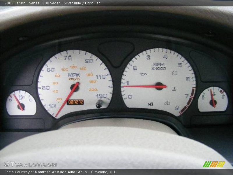 Silver Blue / Light Tan 2003 Saturn L Series L200 Sedan