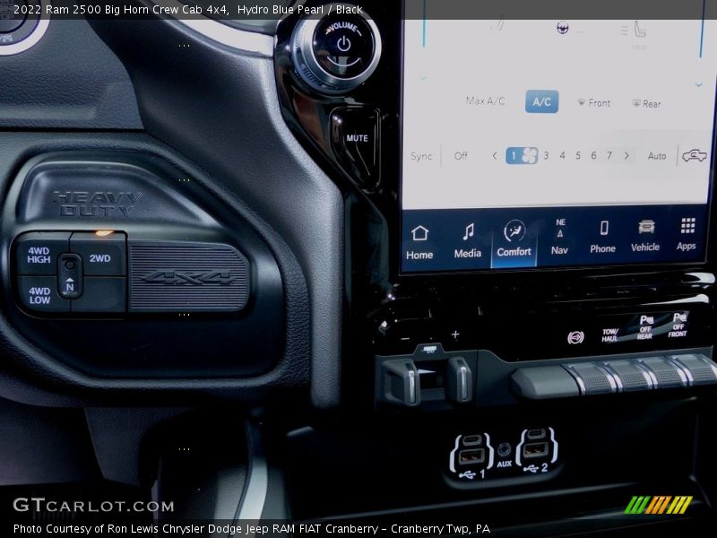 Hydro Blue Pearl / Black 2022 Ram 2500 Big Horn Crew Cab 4x4