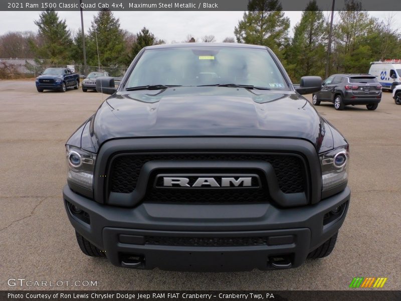 Maximum Steel Metallic / Black 2021 Ram 1500 Classic Quad Cab 4x4