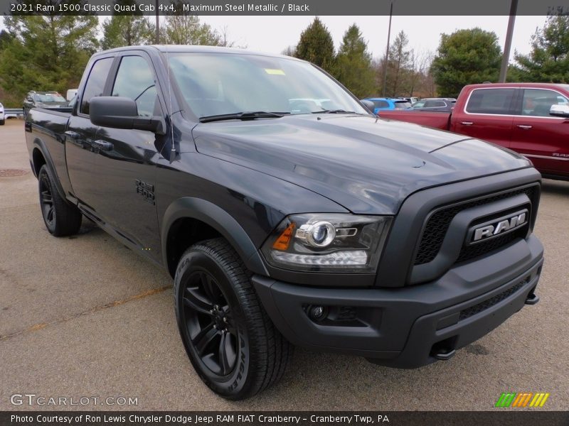 Maximum Steel Metallic / Black 2021 Ram 1500 Classic Quad Cab 4x4