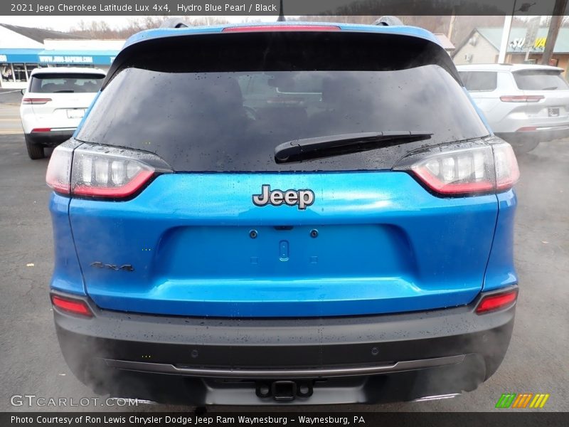 Hydro Blue Pearl / Black 2021 Jeep Cherokee Latitude Lux 4x4