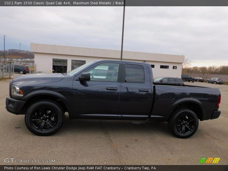 Maximum Steel Metallic / Black 2021 Ram 1500 Classic Quad Cab 4x4