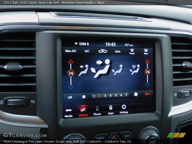 Maximum Steel Metallic / Black 2021 Ram 1500 Classic Quad Cab 4x4