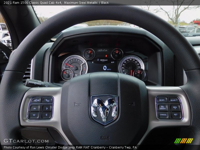 Maximum Steel Metallic / Black 2021 Ram 1500 Classic Quad Cab 4x4