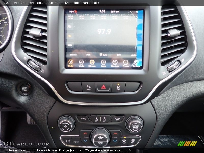 Hydro Blue Pearl / Black 2021 Jeep Cherokee Latitude Lux 4x4