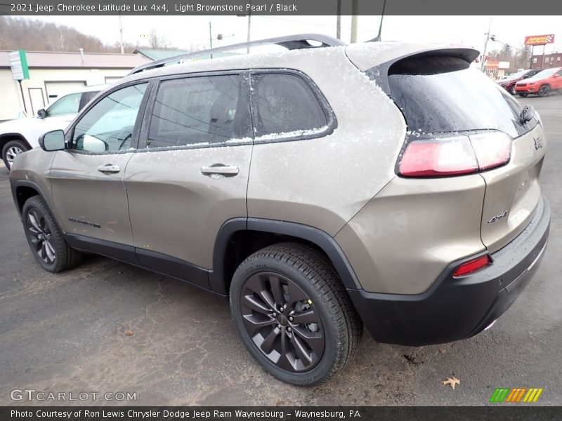 Light Brownstone Pearl / Black 2021 Jeep Cherokee Latitude Lux 4x4