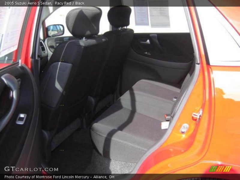 Racy Red / Black 2005 Suzuki Aerio S Sedan