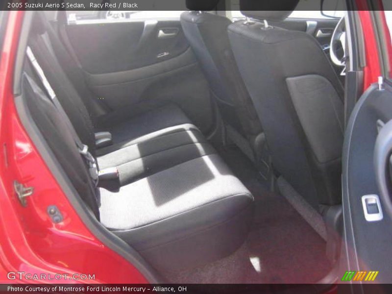 Racy Red / Black 2005 Suzuki Aerio S Sedan