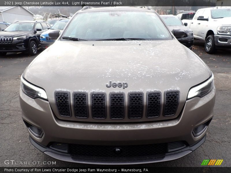 Light Brownstone Pearl / Black 2021 Jeep Cherokee Latitude Lux 4x4