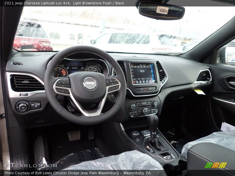 Light Brownstone Pearl / Black 2021 Jeep Cherokee Latitude Lux 4x4