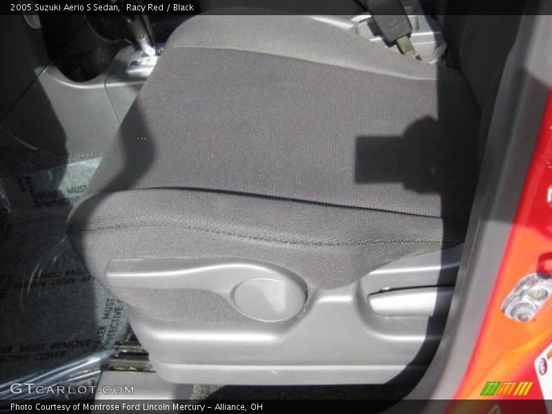 Racy Red / Black 2005 Suzuki Aerio S Sedan