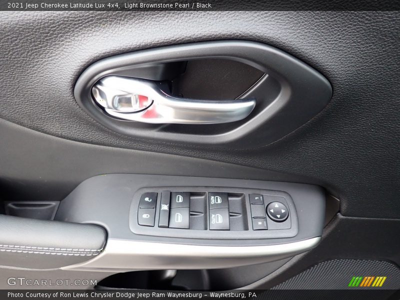 Light Brownstone Pearl / Black 2021 Jeep Cherokee Latitude Lux 4x4