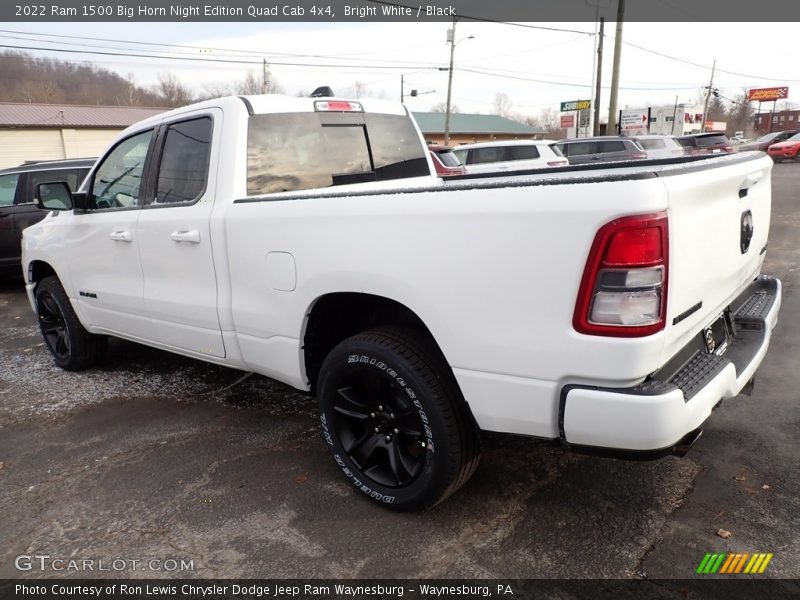 Bright White / Black 2022 Ram 1500 Big Horn Night Edition Quad Cab 4x4