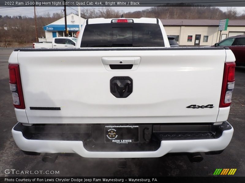 Bright White / Black 2022 Ram 1500 Big Horn Night Edition Quad Cab 4x4