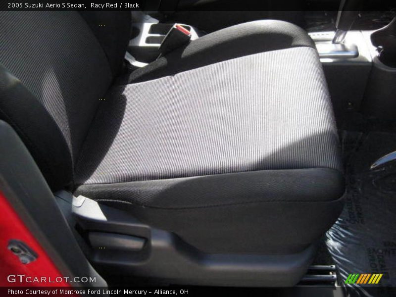 Racy Red / Black 2005 Suzuki Aerio S Sedan