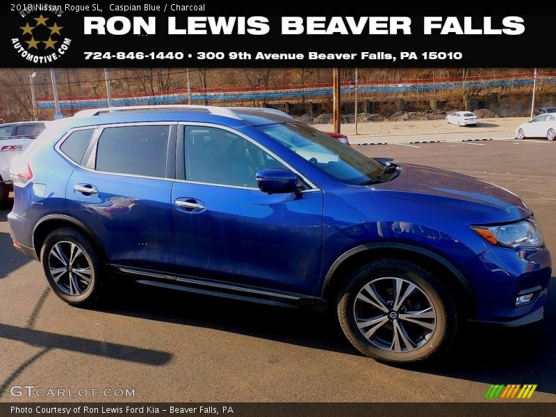 Caspian Blue / Charcoal 2018 Nissan Rogue SL