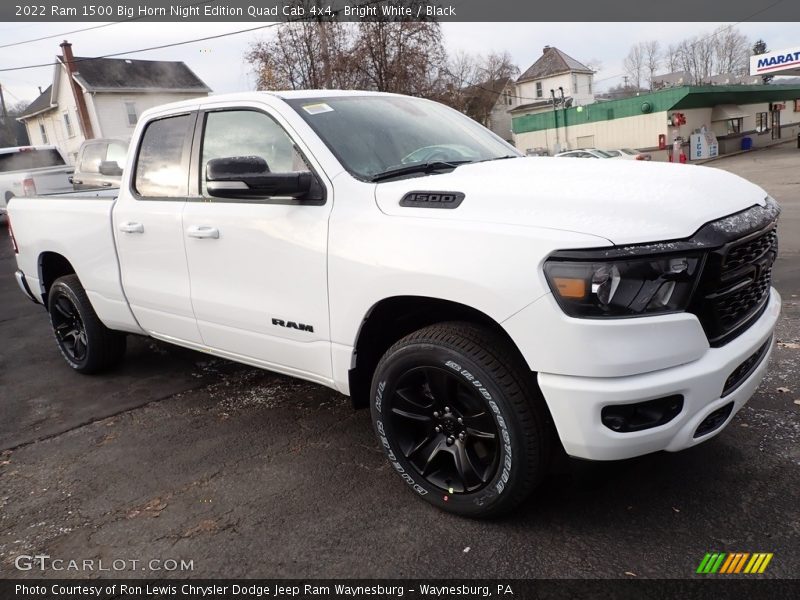 Bright White / Black 2022 Ram 1500 Big Horn Night Edition Quad Cab 4x4