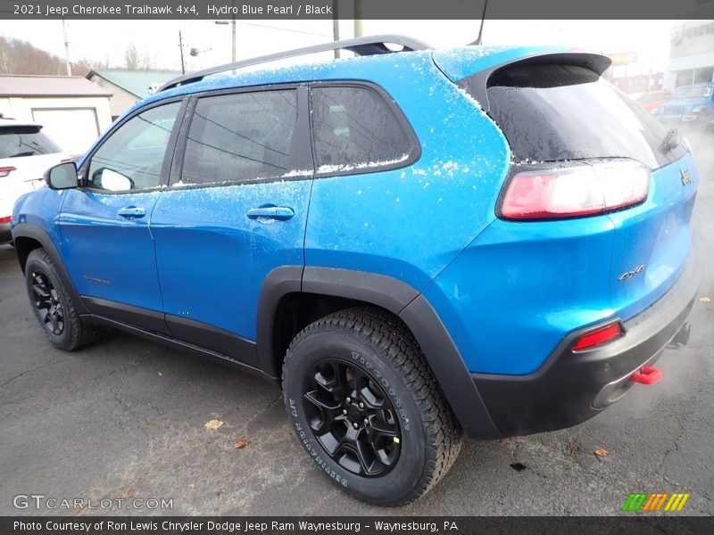Hydro Blue Pearl / Black 2021 Jeep Cherokee Traihawk 4x4
