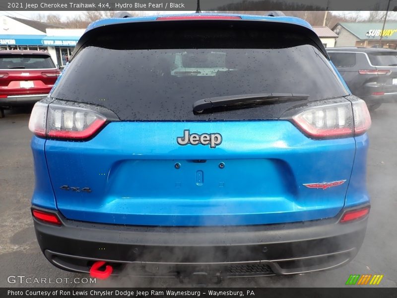 Hydro Blue Pearl / Black 2021 Jeep Cherokee Traihawk 4x4