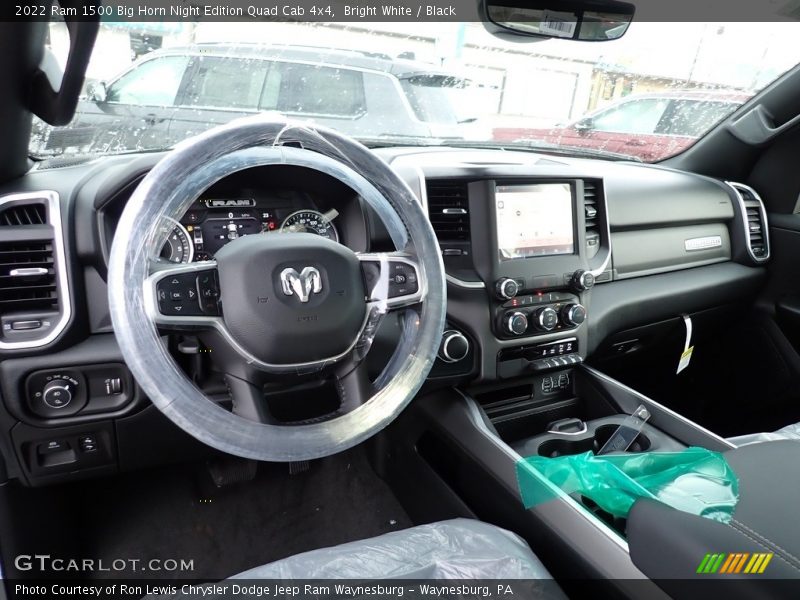 Bright White / Black 2022 Ram 1500 Big Horn Night Edition Quad Cab 4x4