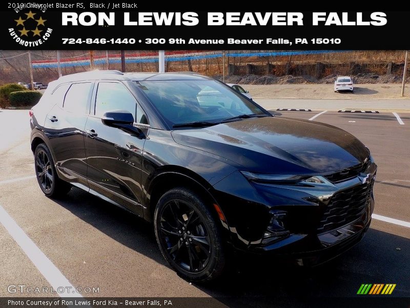 Black / Jet Black 2019 Chevrolet Blazer RS