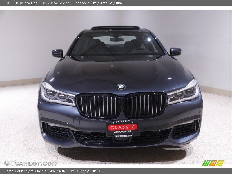 Singapore Gray Metallic / Black 2019 BMW 7 Series 750i xDrive Sedan