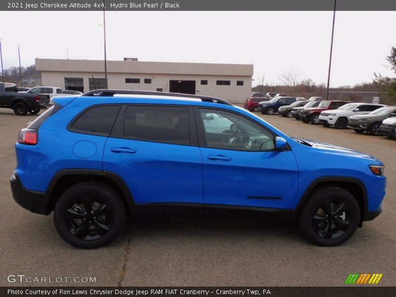 Hydro Blue Pearl / Black 2021 Jeep Cherokee Altitude 4x4