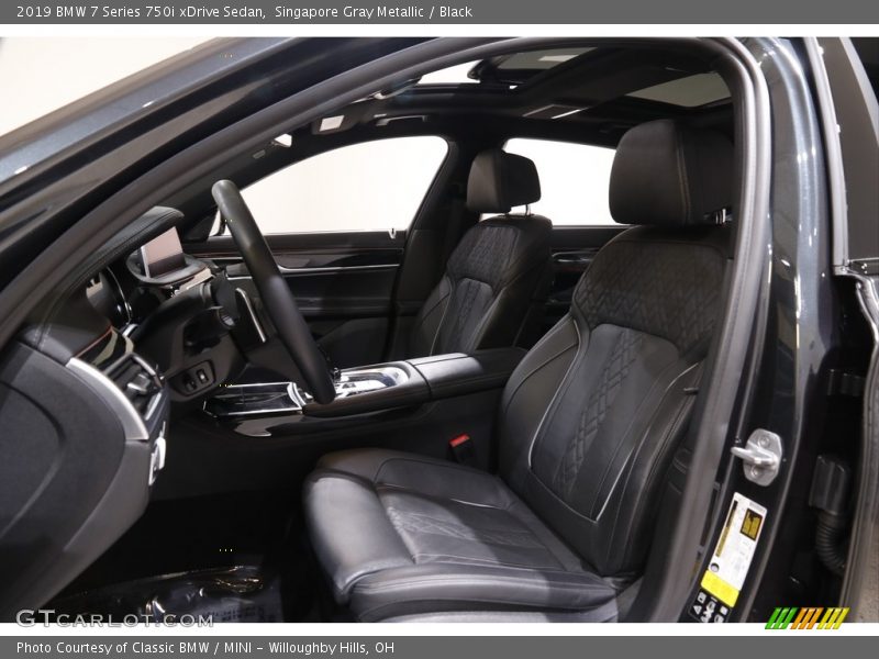 Singapore Gray Metallic / Black 2019 BMW 7 Series 750i xDrive Sedan
