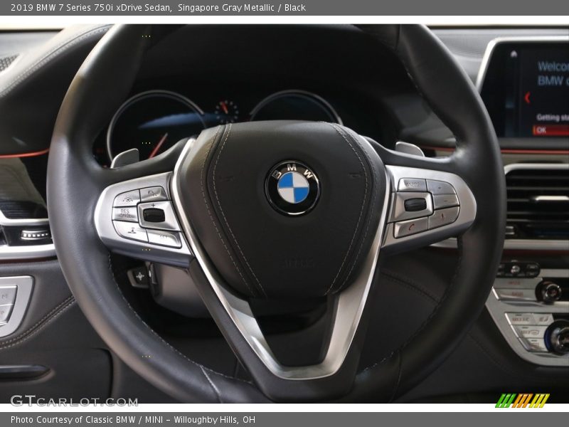 Singapore Gray Metallic / Black 2019 BMW 7 Series 750i xDrive Sedan