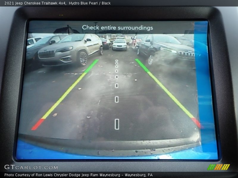 Hydro Blue Pearl / Black 2021 Jeep Cherokee Traihawk 4x4
