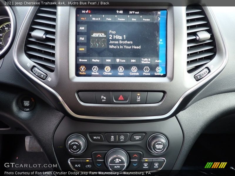 Hydro Blue Pearl / Black 2021 Jeep Cherokee Traihawk 4x4